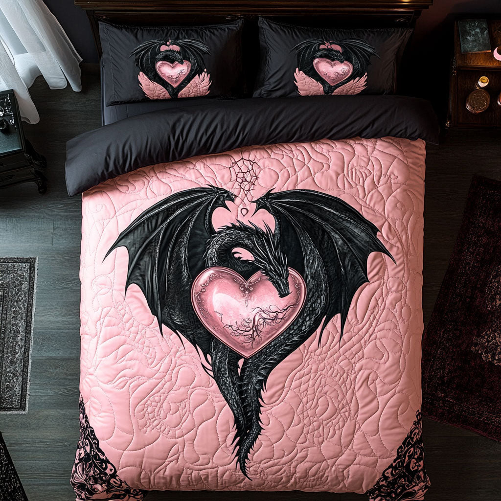 Black Dragon Valentine WX1002003CL Duvet Cover Set