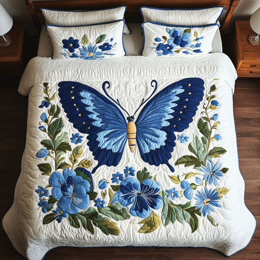 Blue Butterfly WX1302412CL Duvet Cover Set