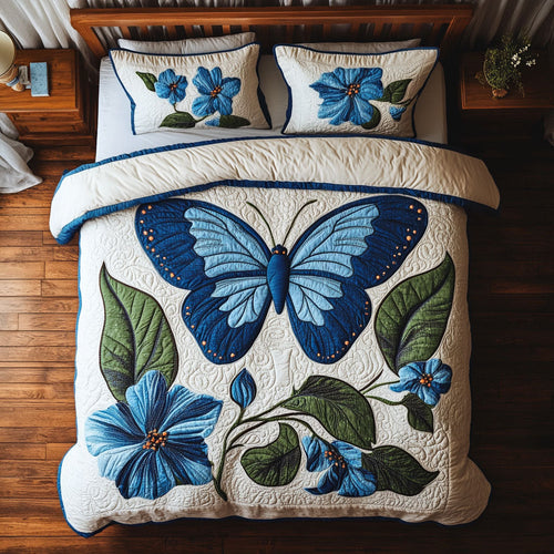 Blue Butterfly WX1302414CL Duvet Cover Set