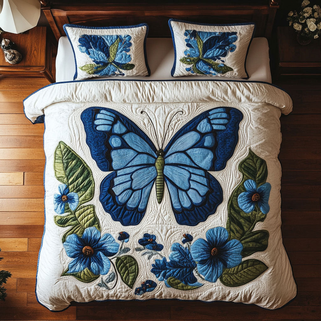 Blue Butterfly WX1302416CL Duvet Cover Set