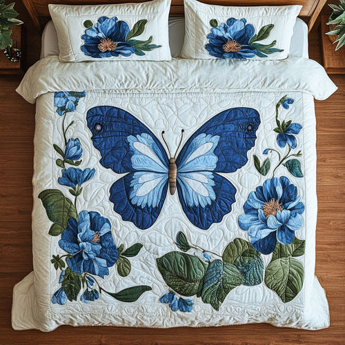 Blue Butterfly WX1302418CL Duvet Cover Set