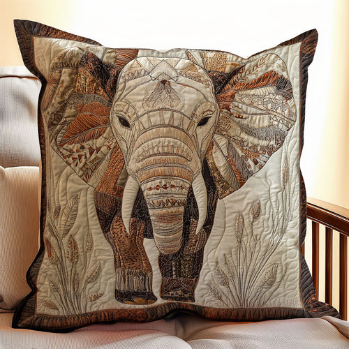 Brown Elephant WX0802114CL Quilt Pillow Case