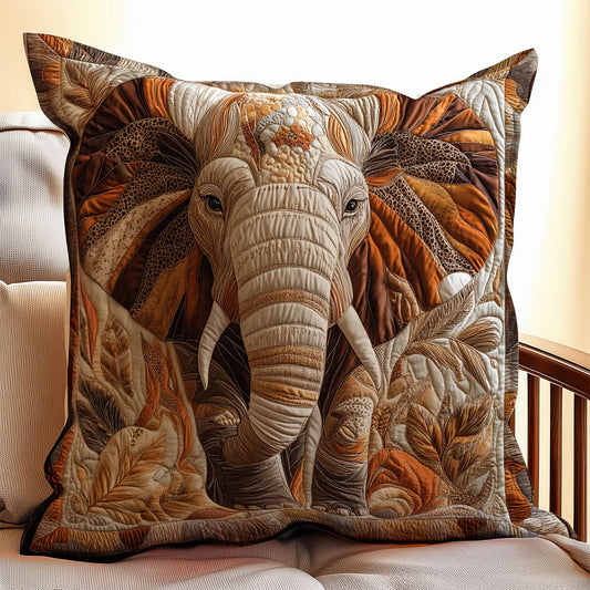 Brown Elephant WX0802118CL Quilt Pillow Case