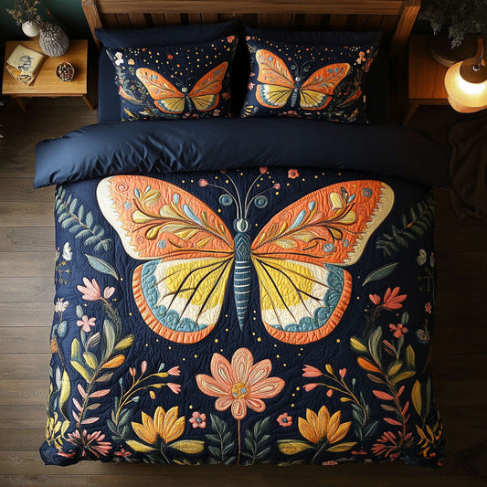 Butterfly Flower WX1002009CL Duvet Cover Set