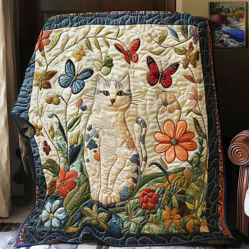 Cat Butterfly WX1302025CL Quilt