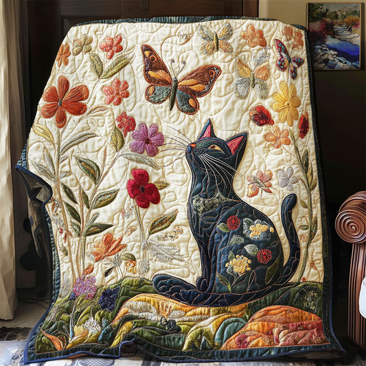 Cat Butterfly WX1302027CL Quilt