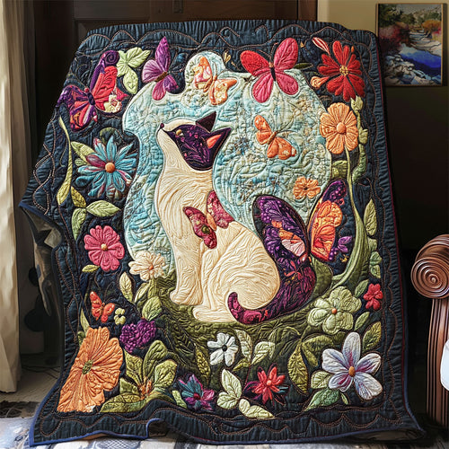 Cat Butterfly WX1302029CL Quilt