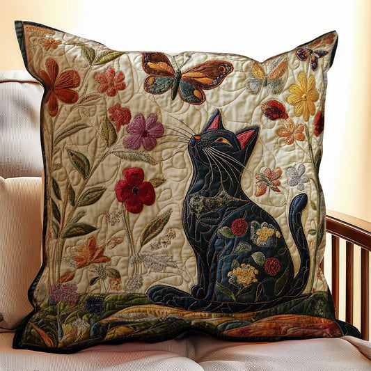 Cat Butterfly WX1302231CL Quilt Pillow Case