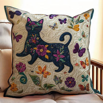 Cat Flower WX2802065CL Quilt Pillow Case