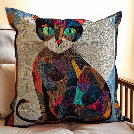 Cat Patchwork WX1802138CL Quilt Pillow Case