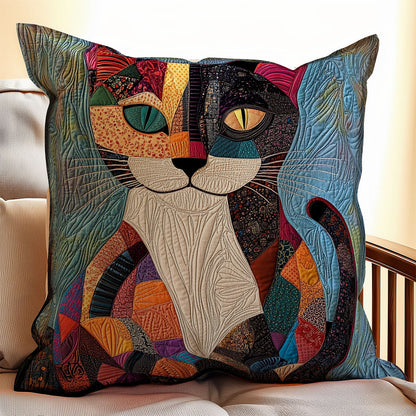 Cat Patchwork WX1802141CL Quilt Pillow Case