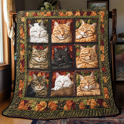 Cat Sleeping WX1302033CL Quilt