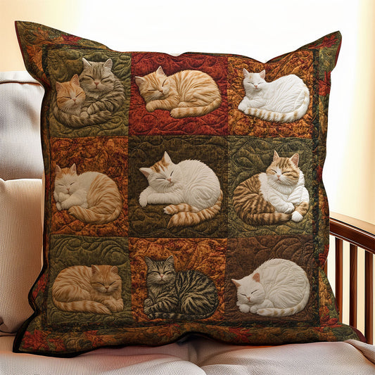 Cat Sleeping WX1302236CL Quilt Pillow Case