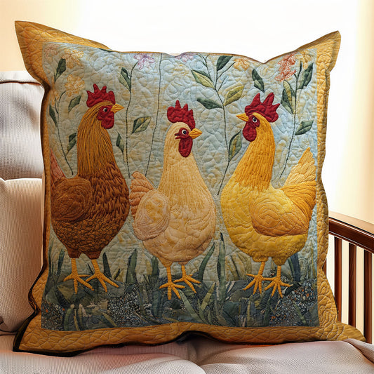 Chicken WX06020121CL Quilt Pillow Case