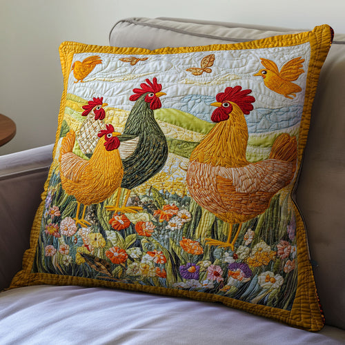 Chicken WX06020125CL Quilt Pillow Case