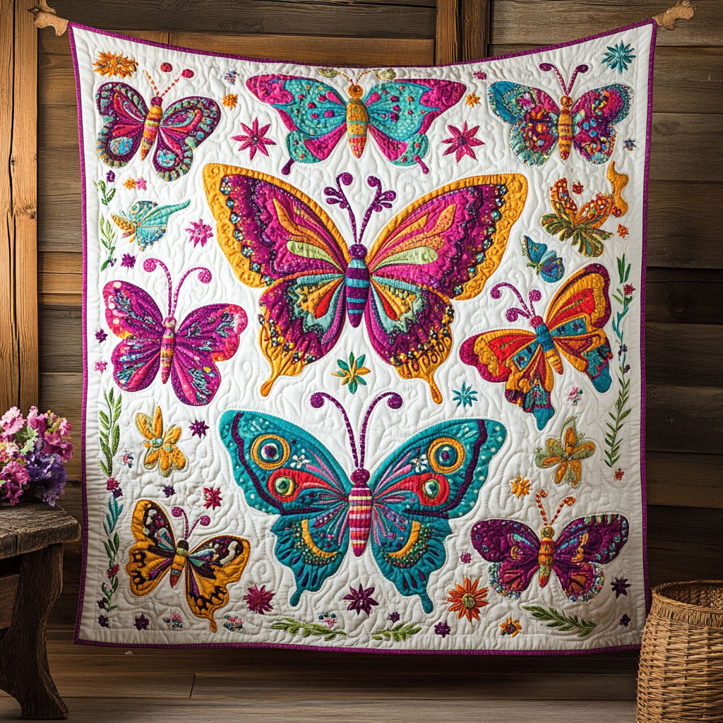 Colorful Butterfly WJ0803018CL Quilt