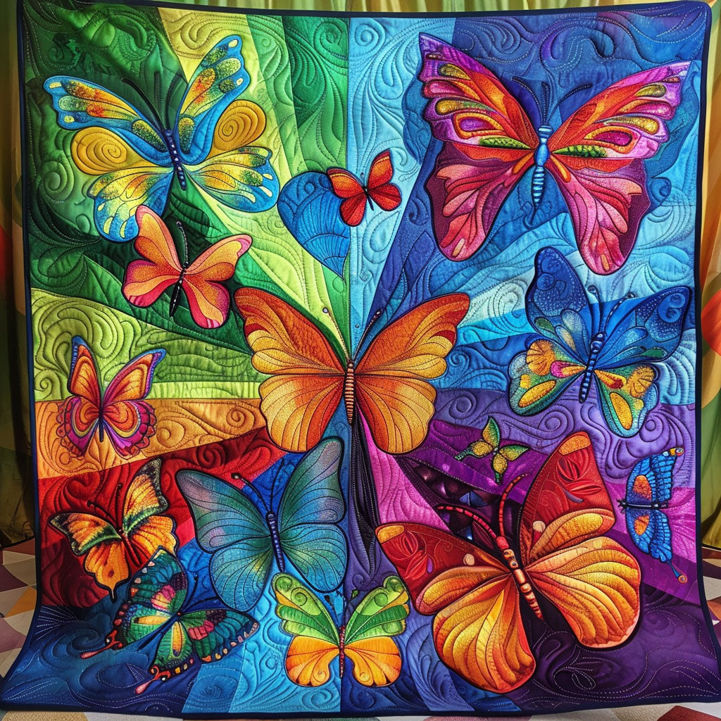 Colorful Butterfly WJ2602004CL Quilt