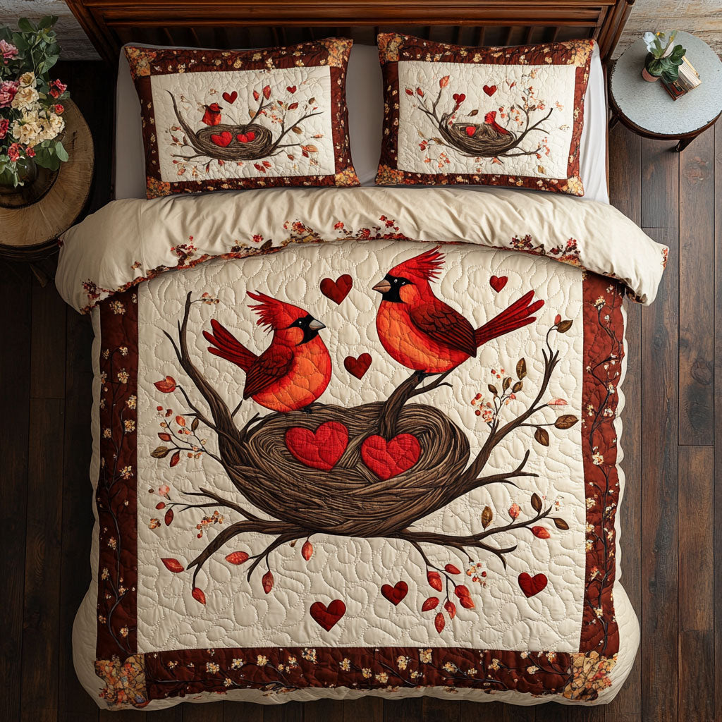 Couple Cardinal WX0602224CL Duvet Cover Set