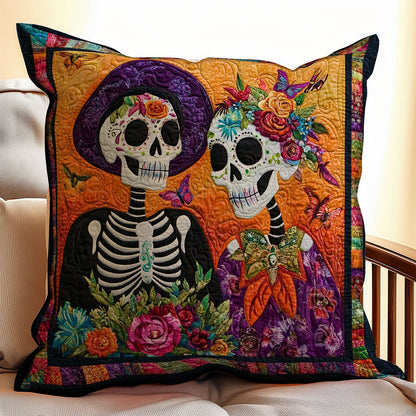 Couple Skull WX2802067CL Quilt Pillow Case