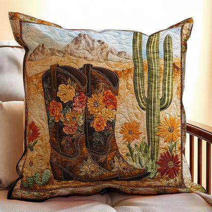 Cowboy Boot Cactus WX2802068CL Quilt Pillow Case