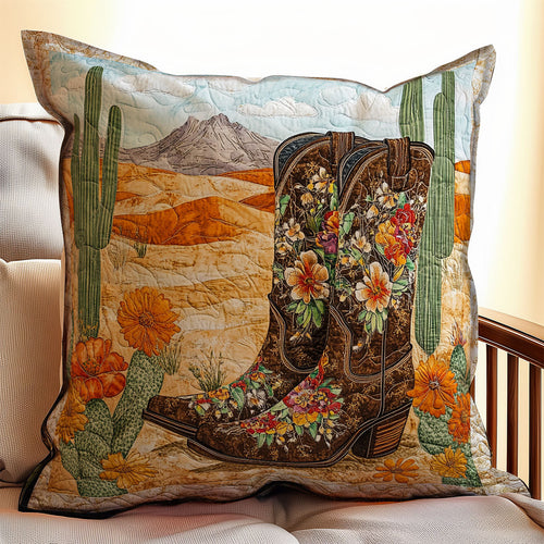 Cowboy Boot WX2802069CL Quilt Pillow Case