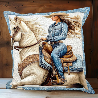 Cowgirl WX0702143CL Quilt Pillow Case