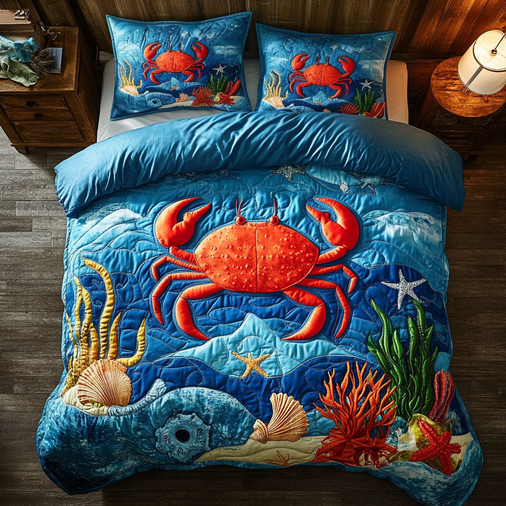 Crabby Coral Delight WJ0602052CL Duvet Cover Set