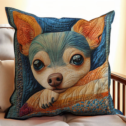 Cute Chihuahua WX2802071CL Quilt Pillow Case