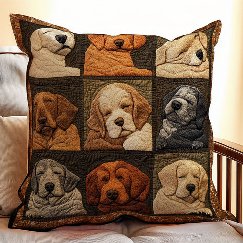 Cute Dog Sleeping WX1902015CL Quilt Pillow Case