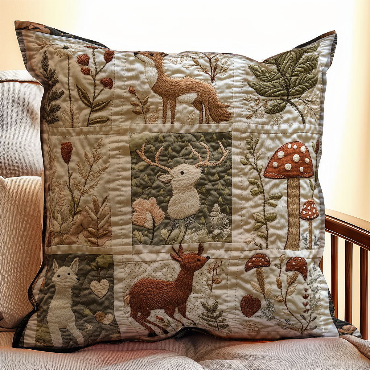 Deer Forest WX2802073CL Quilt Pillow Case