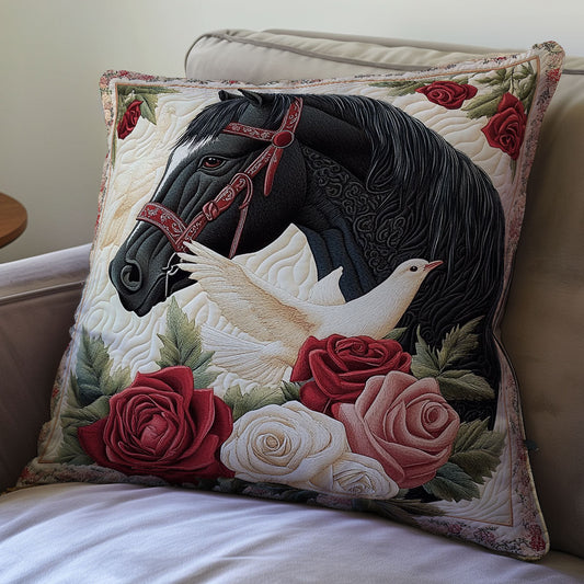 Dove And Horse WX0501115CL Quilt Pillow Case