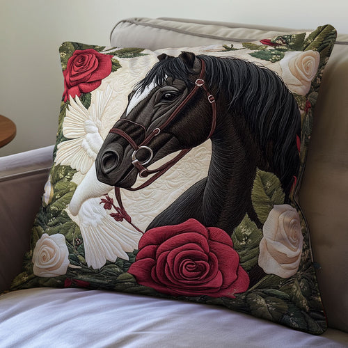 Dove And Horse WX0501117CL Quilt Pillow Case