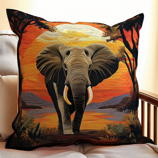 Elephant Safari WX2802079CL Quilt Pillow Case