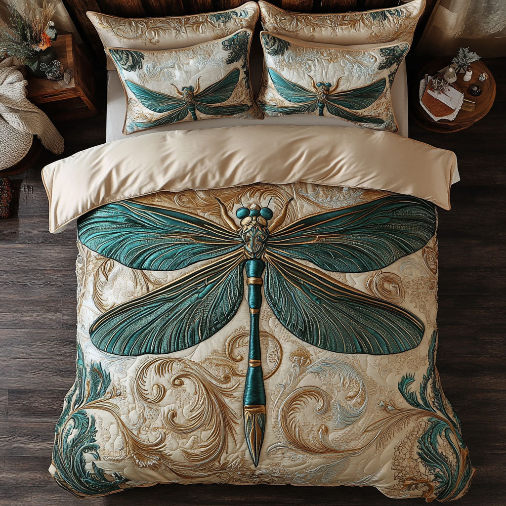 Emerald Dragonfly WJ2502022CL Duvet Cover Set