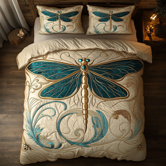 Emerald Dragonfly WJ2502026CL Duvet Cover Set