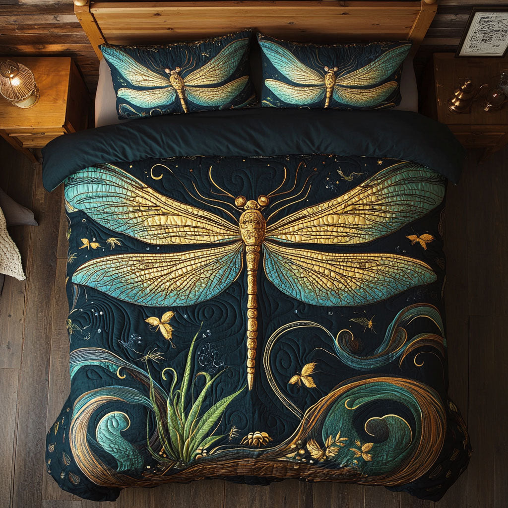 Emerald Dragonfly WJ2502028CL Duvet Cover Set