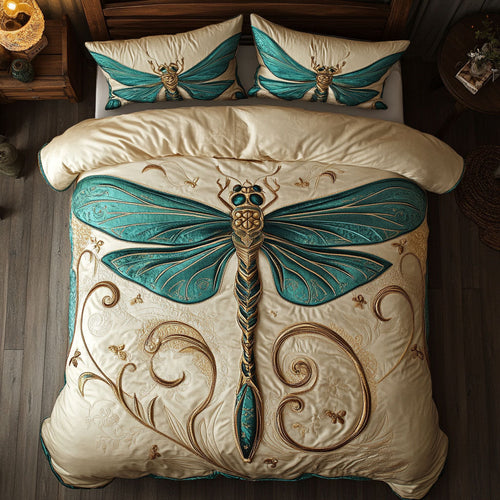 Emerald Dragonfly WJ2602024CL Duvet Cover Set