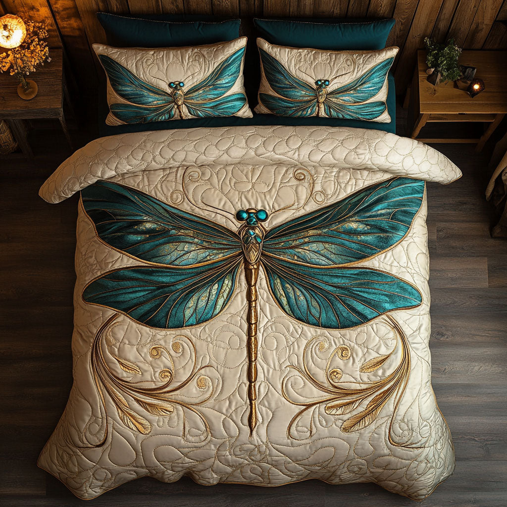 Emerald Dragonfly WJ2802052CL Duvet Cover Set