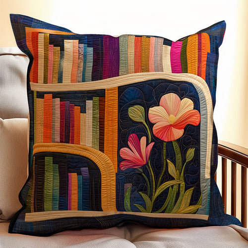 Floral Bookshelf WX2802082CL Quilt Pillow Case