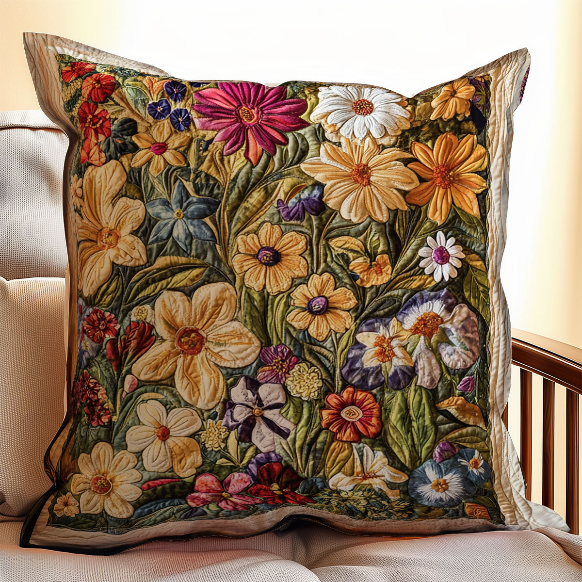 Flower WX1302268CL Quilt Pillow Case