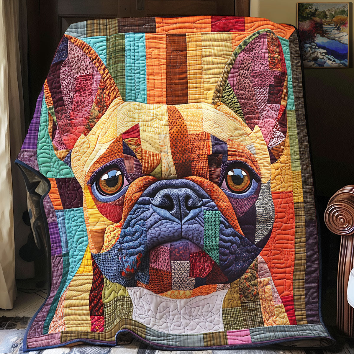 French Bulldog WX0802032CL Quilt