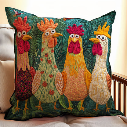 Funny Chicken WX0702108CL Quilt Pillow Case