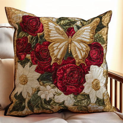 Gold Buttterfly WX0501135CL Quilt Pillow Case