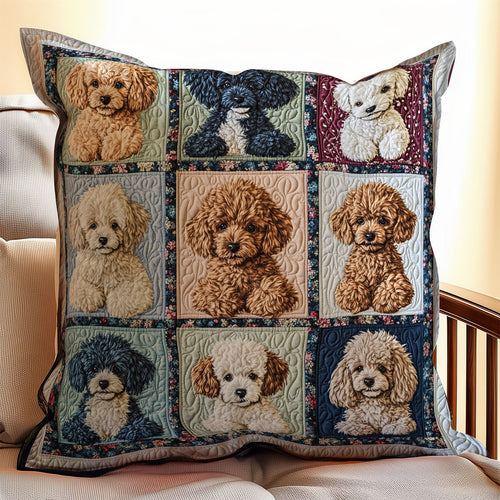 Happy Poodle WX2101080CL Quilt Pillow Case