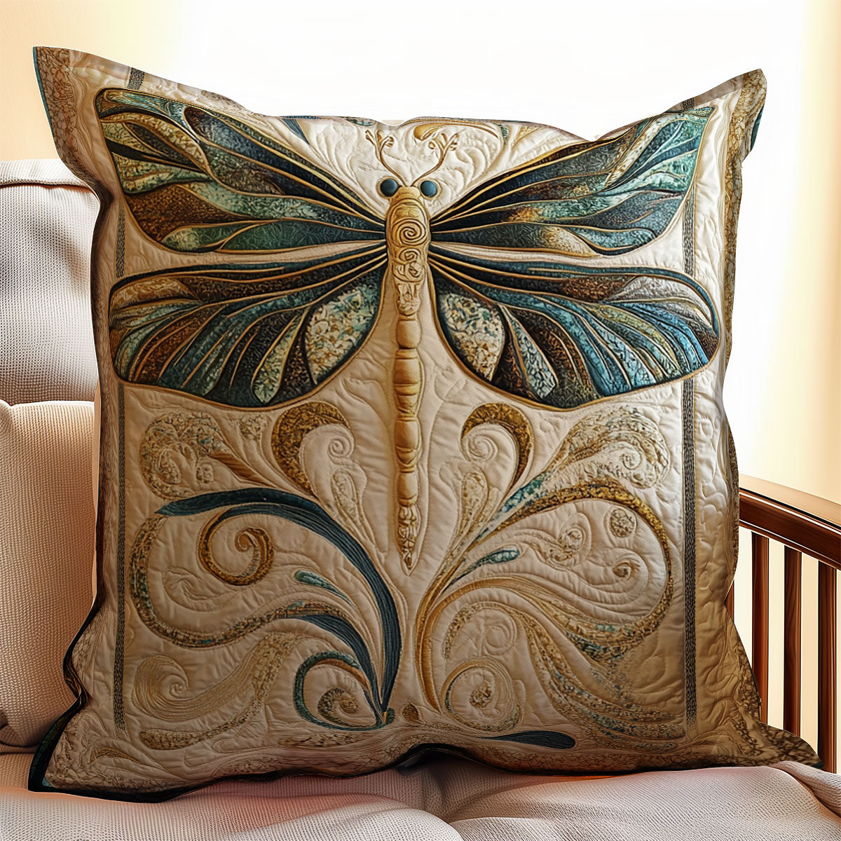 Harmony Dragonfly WX2702150CL Quilt Pillow Case