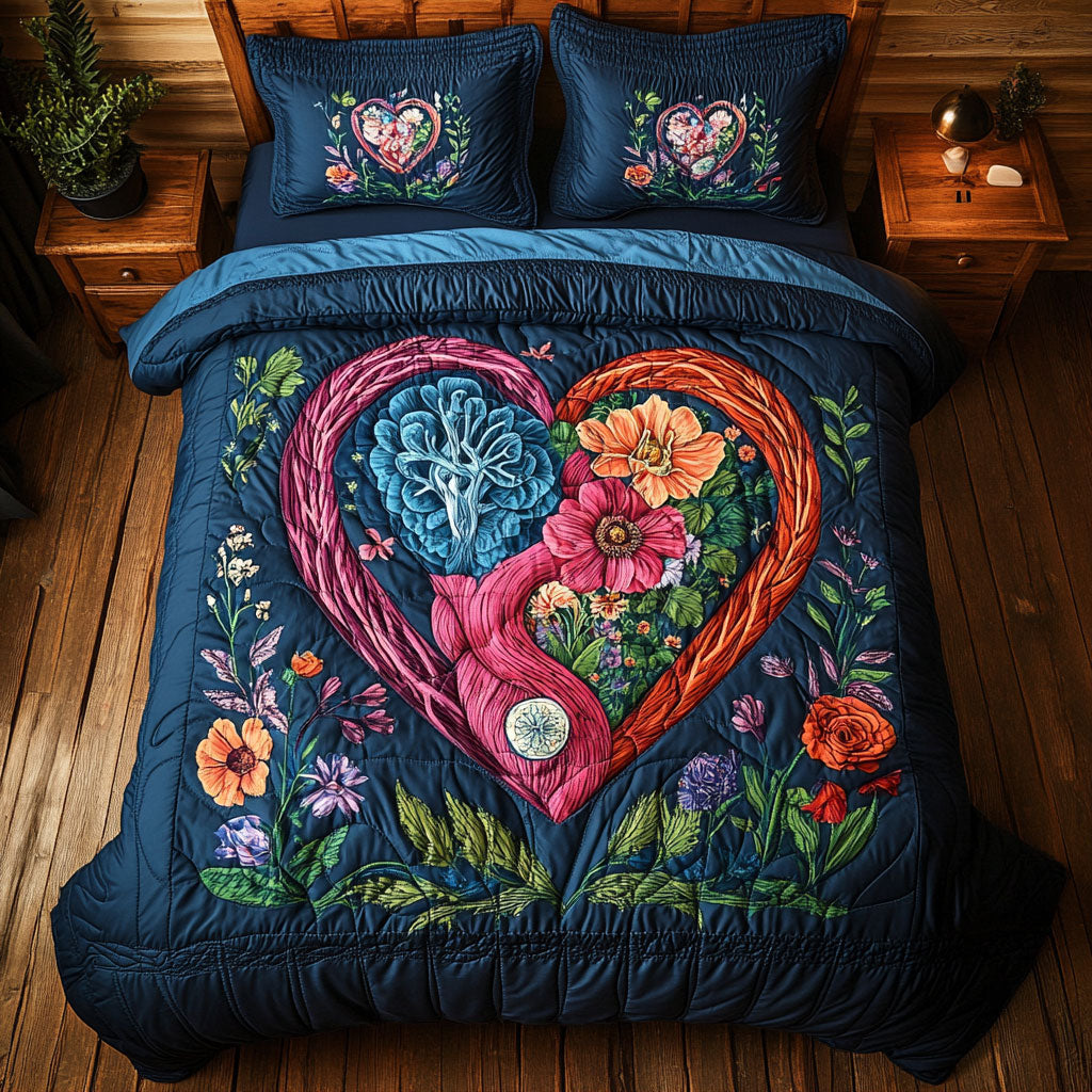 Heart Flower WX2201084CL Duvet Cover Set