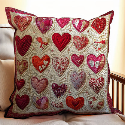 Heart WX2101084CL Quilt Pillow Case