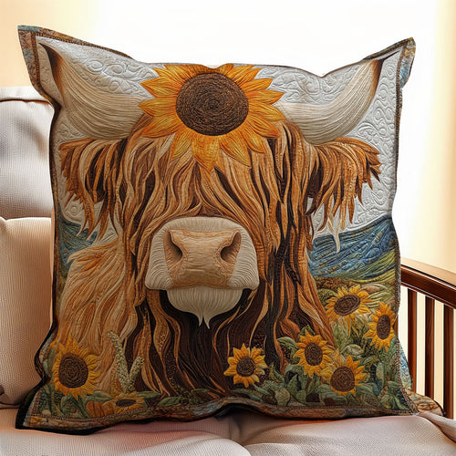 Highland Cow WX2802088CL Quilt Pillow Case