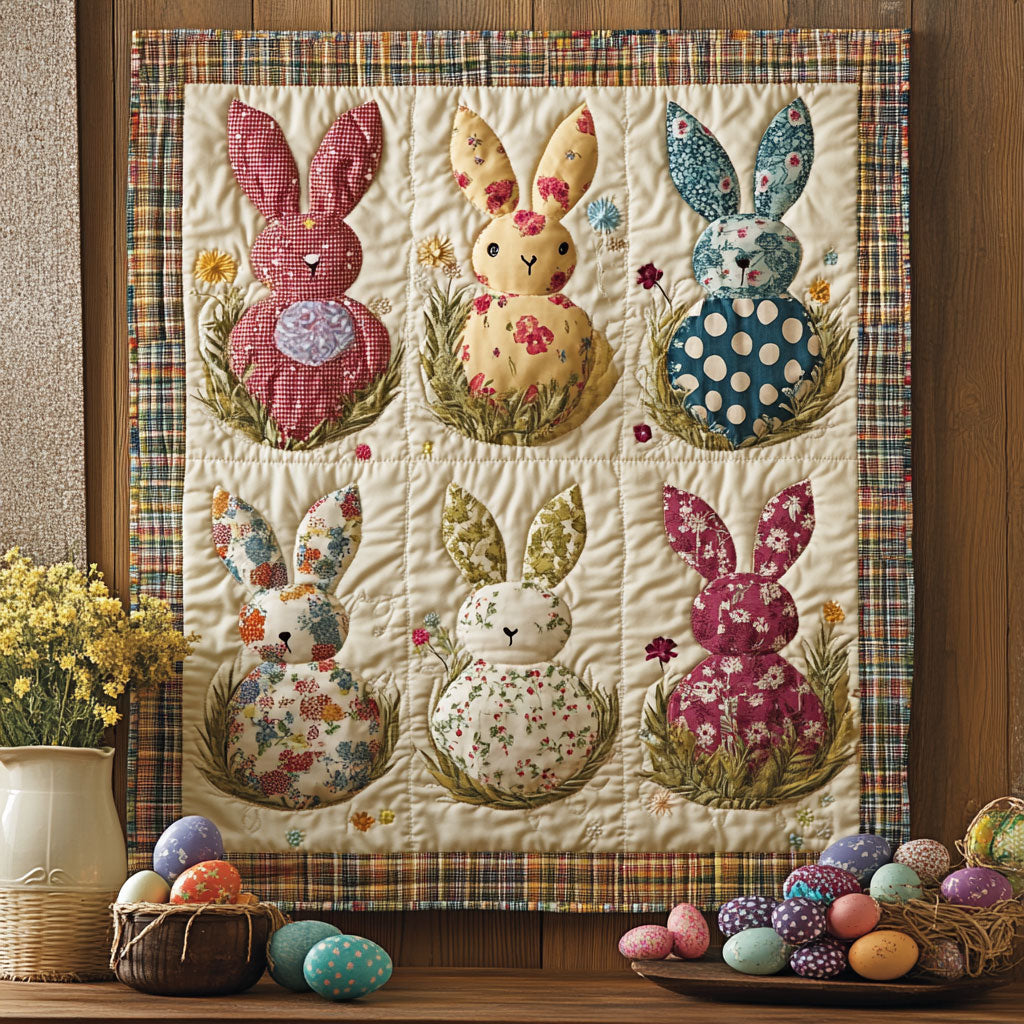 Hoppy Easter Garden WJ1203014CL Quilt