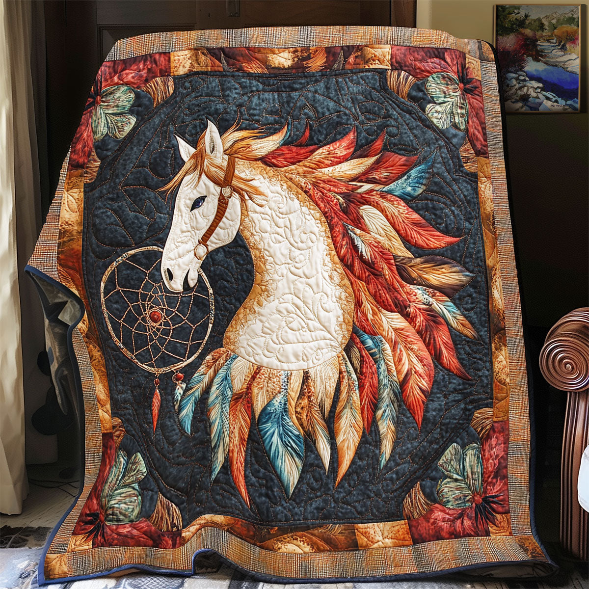 Horse Dreamcatcher WX1302102CL Quilt